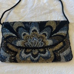 Evening Sequin Beaded Sparkle Clutch